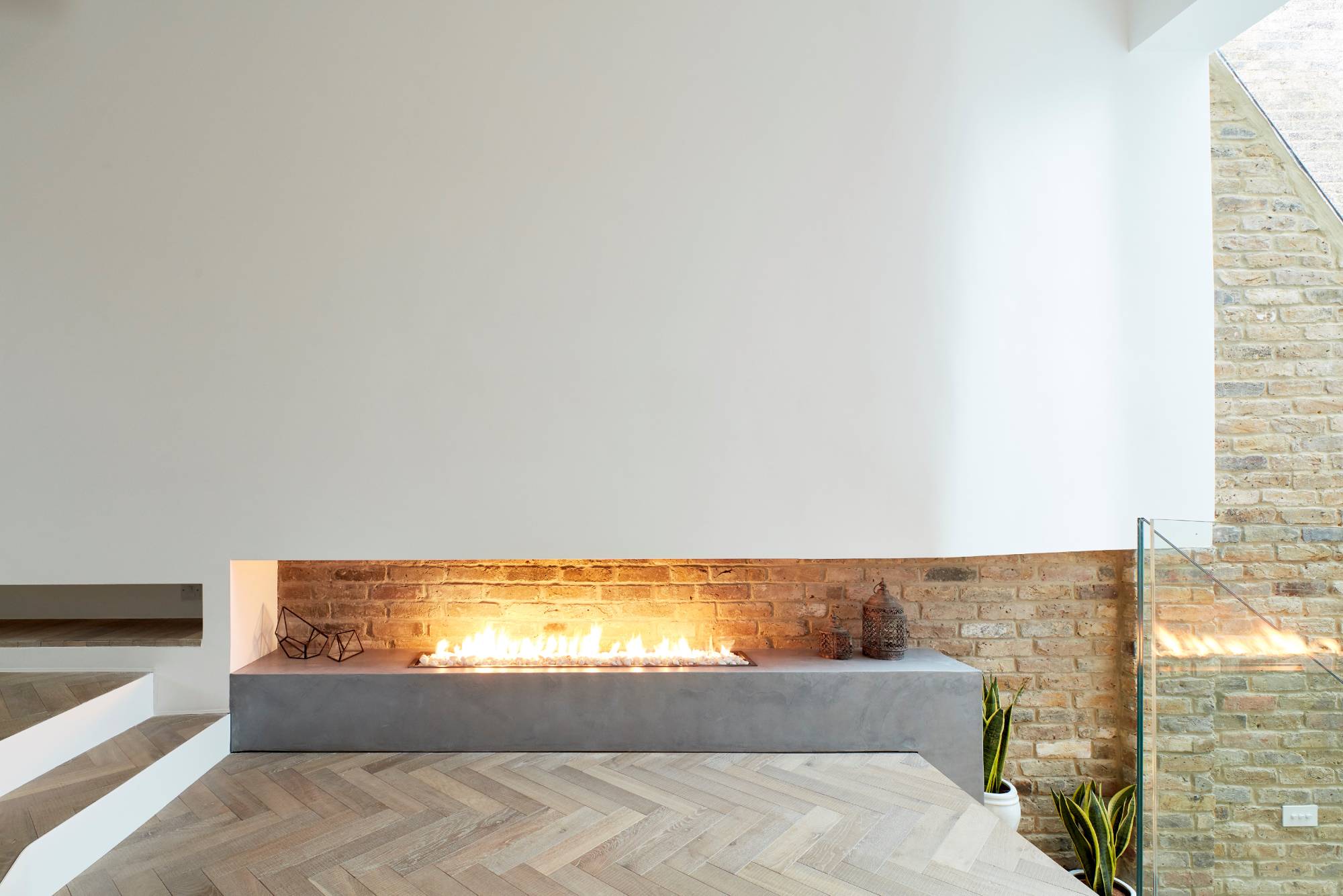 Bespoke Inset Steel Gas Fireplace Image 1