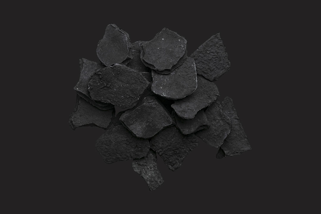 Wood Chips Grey Background image